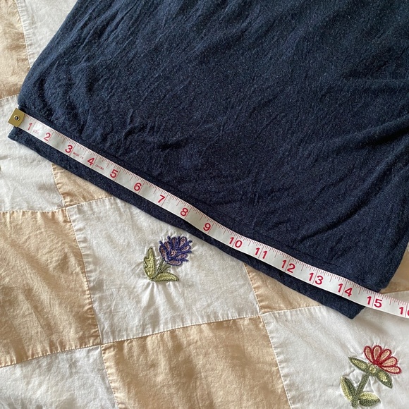 Bordeaux I Anthro I Blue Draped Top with Built-In Tank - Picture 7 of 16